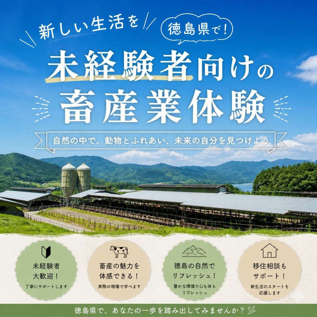 新しい生活を徳島県で！未経験者向けの畜産業体験