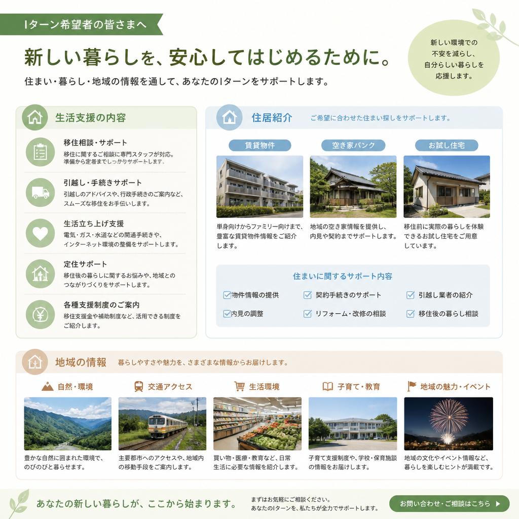 Iターン者への生活支援