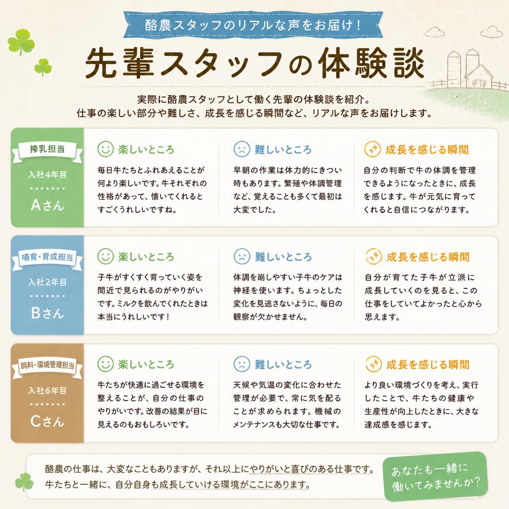 先輩スタッフの声
